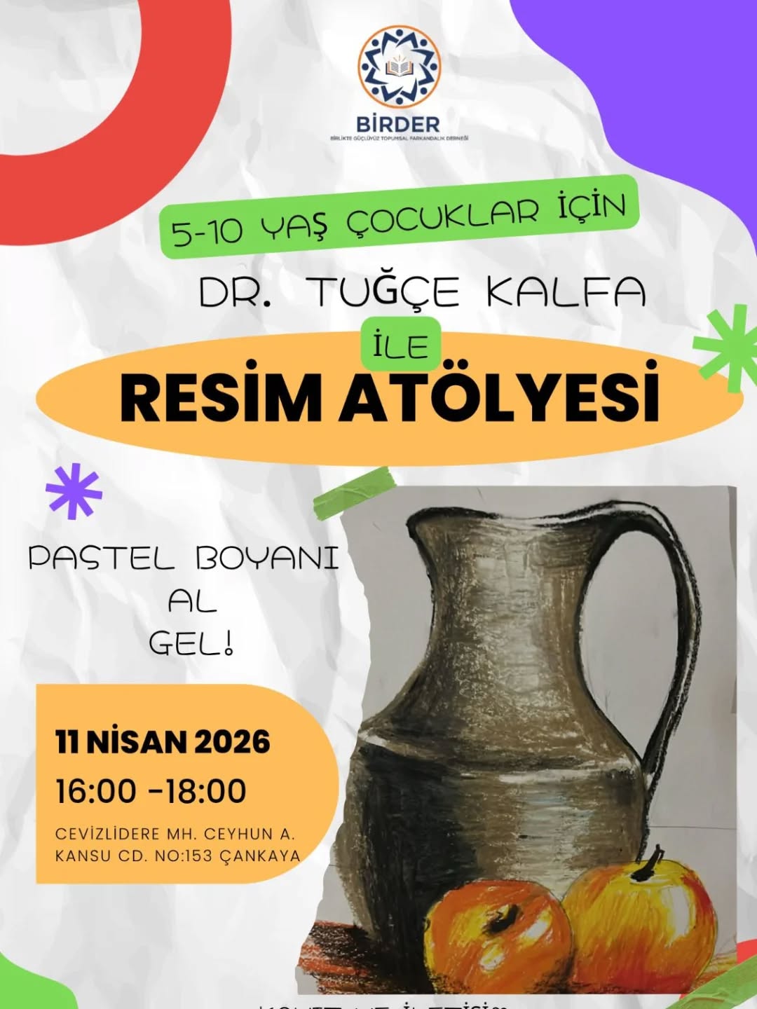 Dr. Tuğçe Kalfa ile Resim Atölyesi fotoğrafı